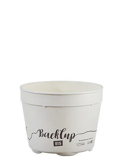 CTG 260 Mehrweg EIS- Becher cremeweiss gefrostet